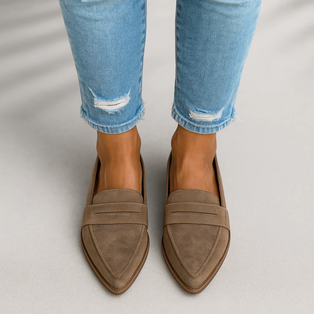 Rosie | Black Loafers for Women with Orthopedic Insole | Comfortable Slip-On Design for Everyday Wear