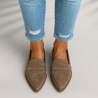 Rosie | Black Loafers for Women with Orthopedic Insole | Comfortable Slip-On Design for Everyday Wear