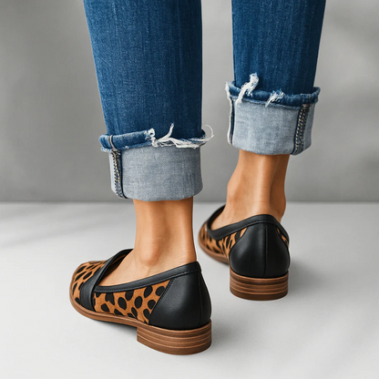 Rosie | Black Loafers for Women with Orthopedic Insole | Comfortable Slip-On Design for Everyday Wear