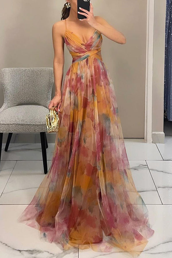 Ruby Collection | Women's Floral Maxi Dress with Adjustable Fit | Effortless Style for Summer Weddings