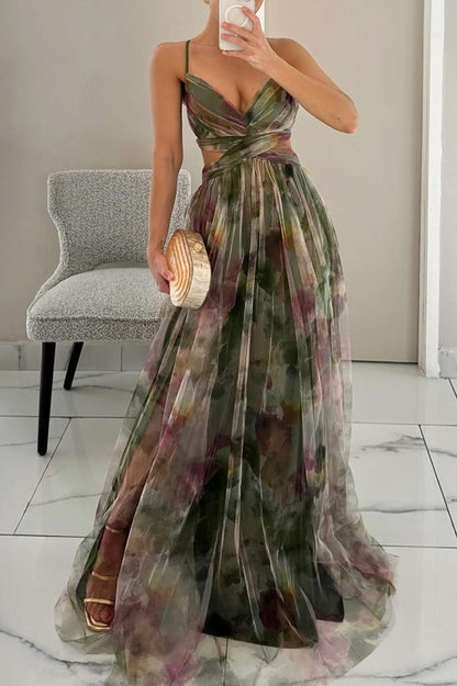 Ruby Collection | Women's Floral Maxi Dress with Adjustable Fit | Effortless Style for Summer Weddings