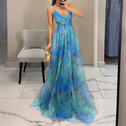 Ruby Collection | Women's Floral Maxi Dress with Adjustable Fit | Effortless Style for Summer Weddings