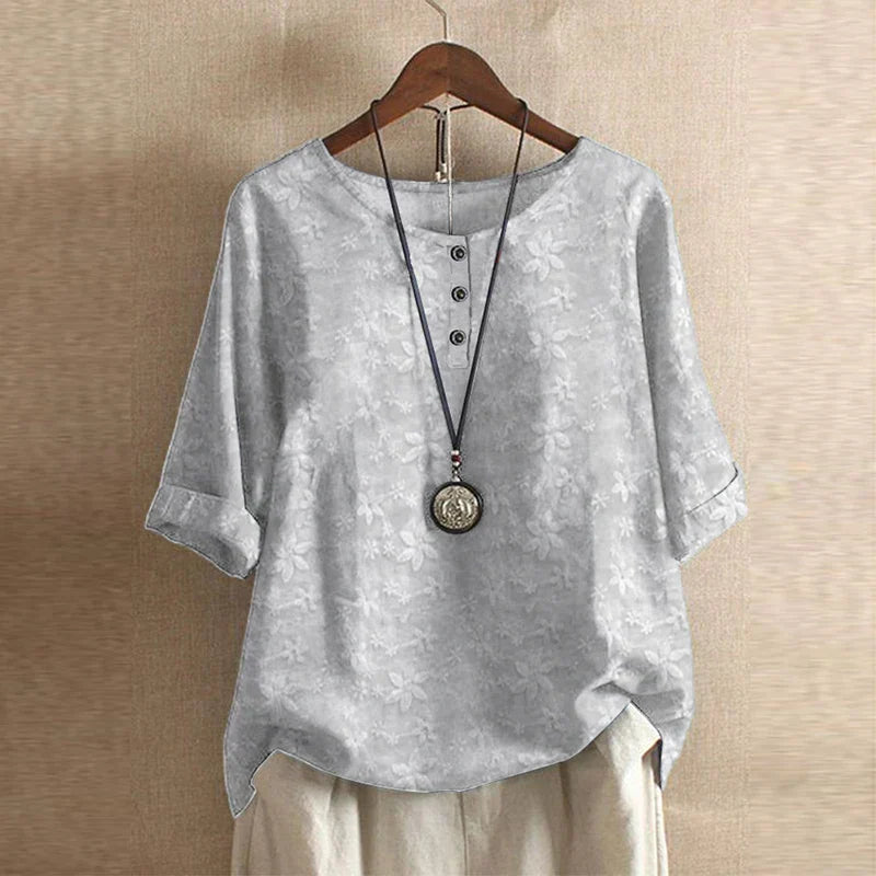 Anya™ Retro-Inspired Floral Blouse — Relaxed Vintage Fit 6