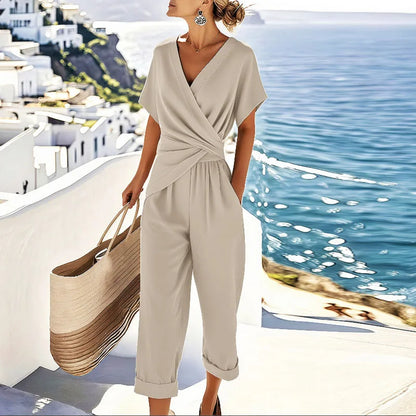 Kimberly™ Elegant Wrap-Front Two-Piece Set for Women 1