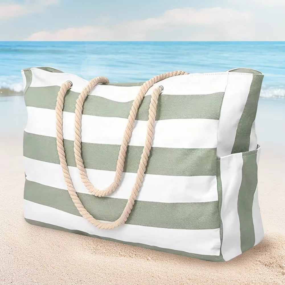 SandAway | Waterproof Beach Tote with Large Capacity & Pockets | Organized Design for Stress-Free Adventures