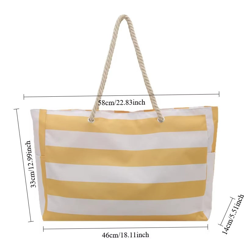 SandAway | Waterproof Beach Tote with Large Capacity & Pockets | Organized Design for Stress-Free Adventures