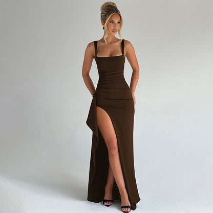 Shaquana | Women's Maxi Dress with Open Back Design | Elegant Summer Dress for Timeless Charm