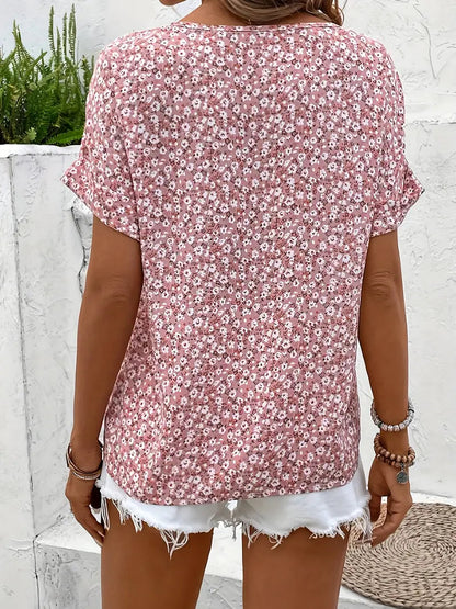 Sophia Collection | Women's Blouse with Floral Print & Lightweight Fabric | Stylish Summer Tops for Effortless Elegance