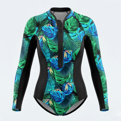 Tropical Wave | Women's Surf Suit with UV Protection & Quick-Dry Fabric | Stylish Swimwear for Active Water Sports