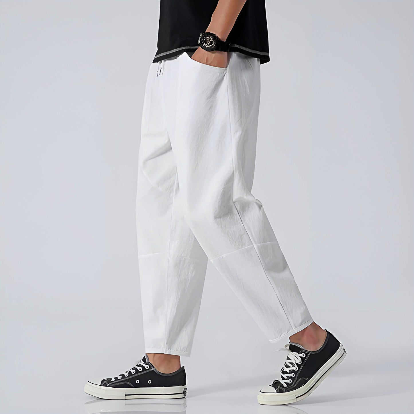 Urban Style | Capri Pants for Women with Adjustable Waist | Relaxed Fit for Everyday Comfort