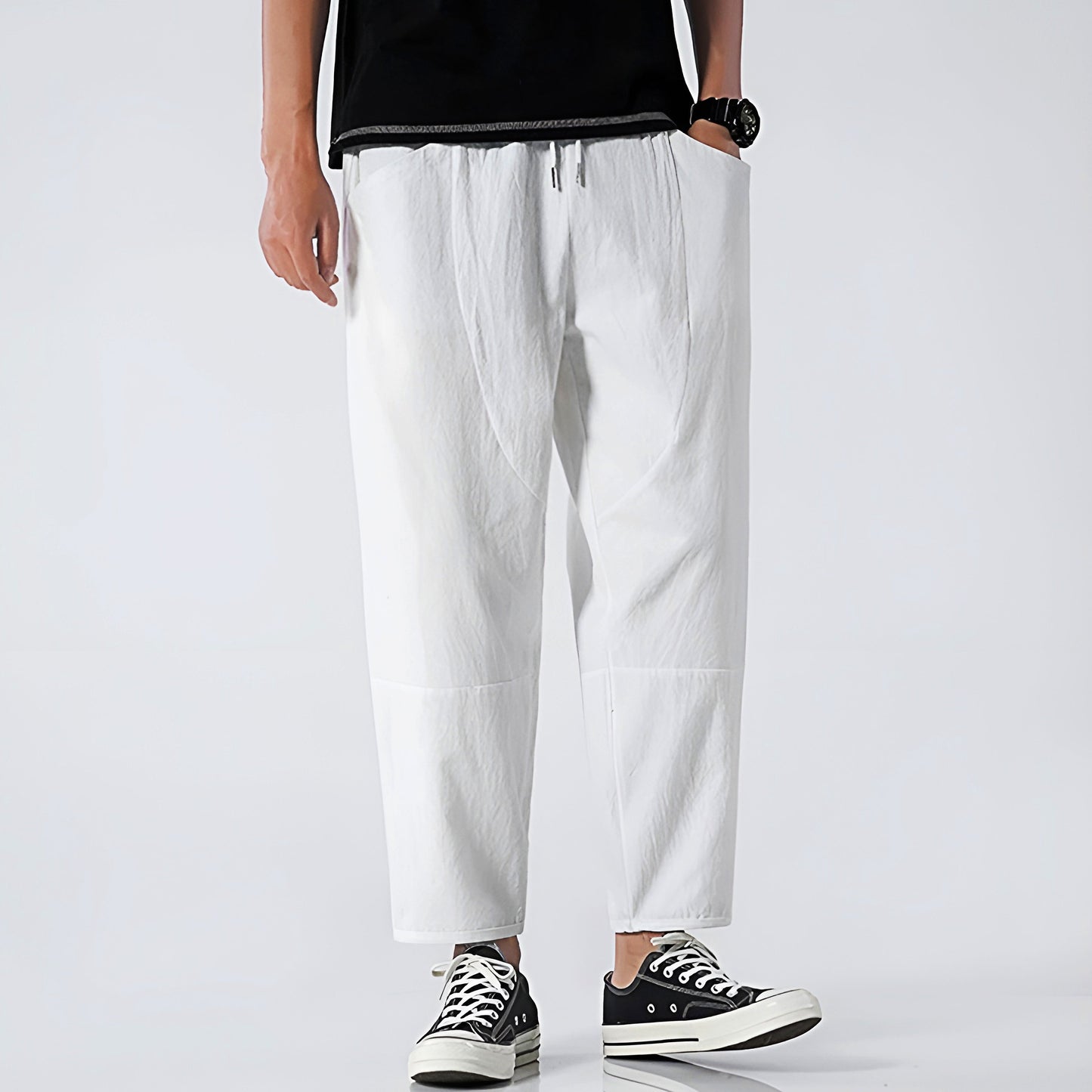 Urban Style | Capri Pants for Women with Adjustable Waist | Relaxed Fit for Everyday Comfort