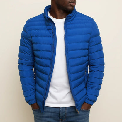 Urban Style | Men's Lightweight Puffer Jacket with Zip-Up Closure | Modern Slim Fit for All-Season Versatility