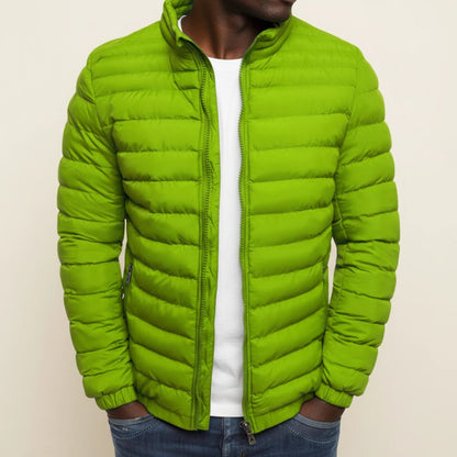 Urban Style | Men's Lightweight Puffer Jacket with Zip-Up Closure | Modern Slim Fit for All-Season Versatility