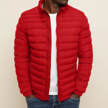 Urban Style | Men's Lightweight Puffer Jacket with Zip-Up Closure | Modern Slim Fit for All-Season Versatility