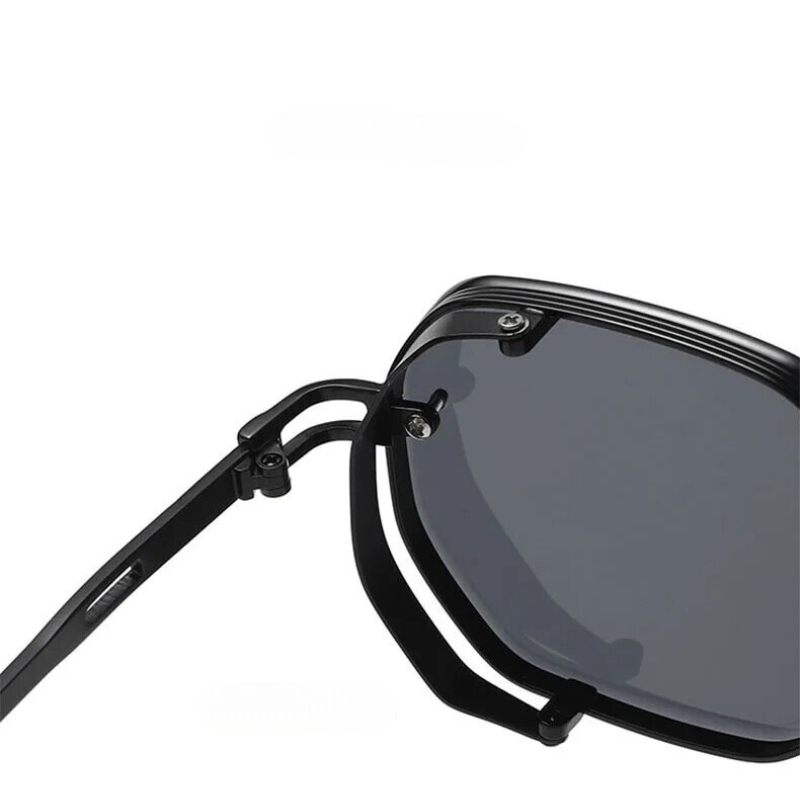 Vintage Steampunk Sunglasses with Polarized Lenses | Durable Aluminum Frame for Ultimate UV Protection