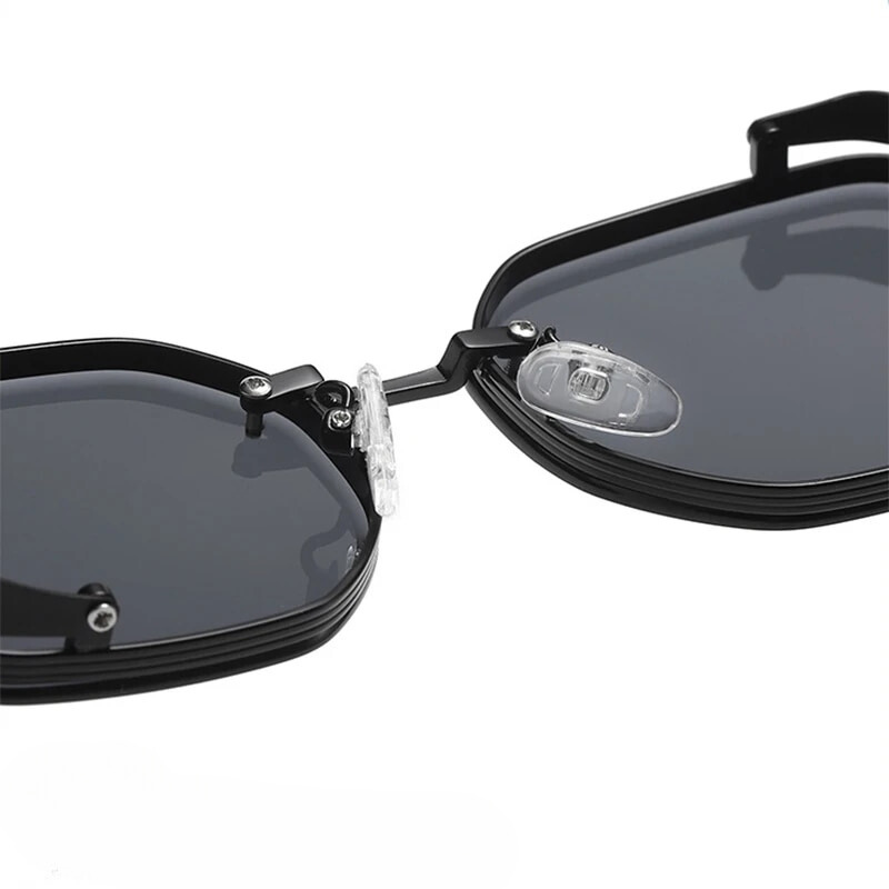 Vintage Steampunk Sunglasses with Polarized Lenses | Durable Aluminum Frame for Ultimate UV Protection