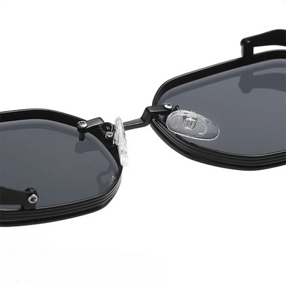 Vintage Steampunk Sunglasses with Polarized Lenses | Durable Aluminum Frame for Ultimate UV Protection