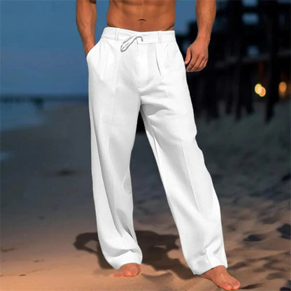 Wagner Mode | Men's Linen Trousers with Breathable Fabric | Stylish Fit for Summer Comfort