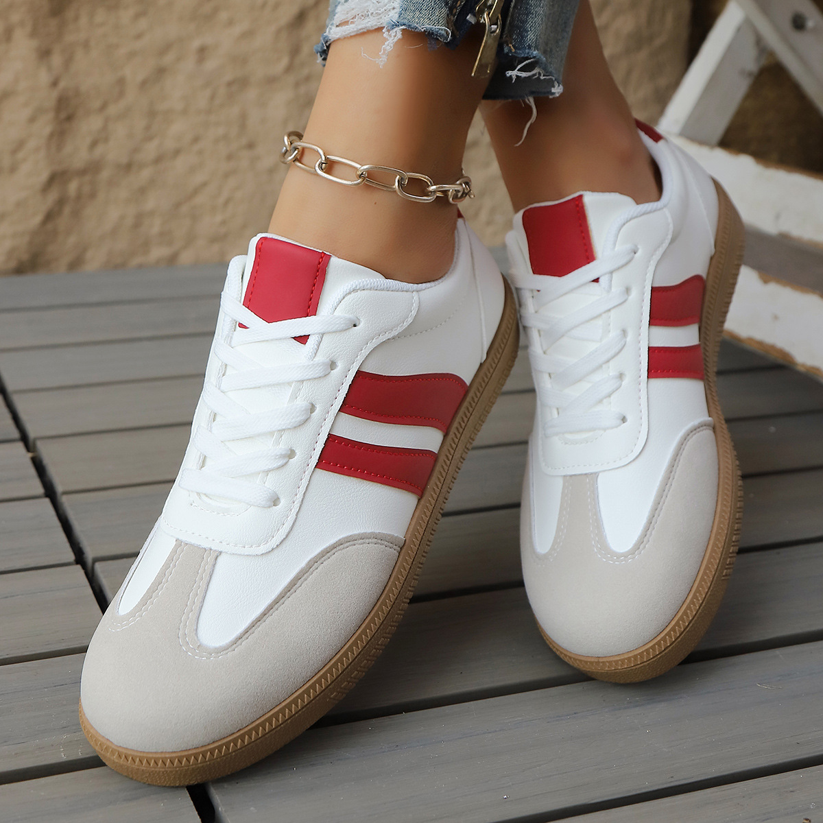 Zippa Retro Sneakers | Lightweight Leather & Suede Design with Cushioned Soles | Street-Ready Comfort
