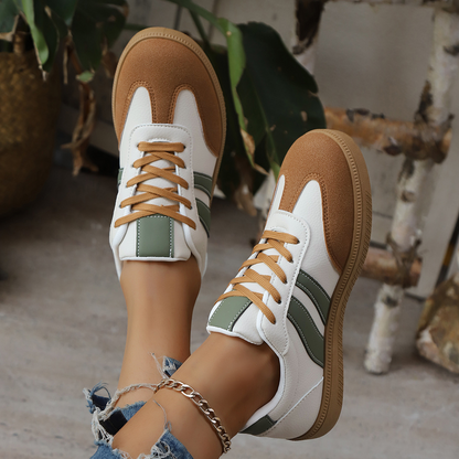 Zippa Retro Sneakers | Lightweight Leather & Suede Design with Cushioned Soles | Street-Ready Comfort