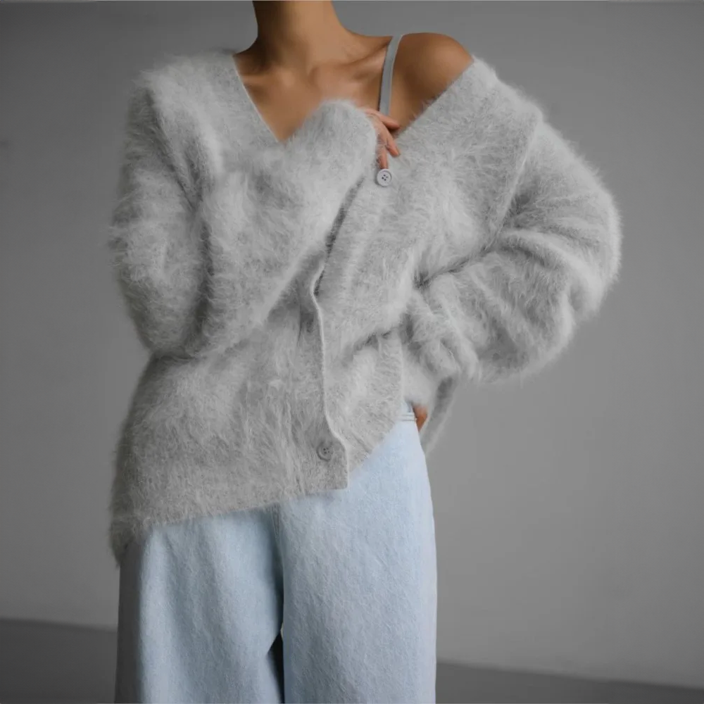 Cashmere Couture Vest Cardigan — Soft Elegant Knit 2