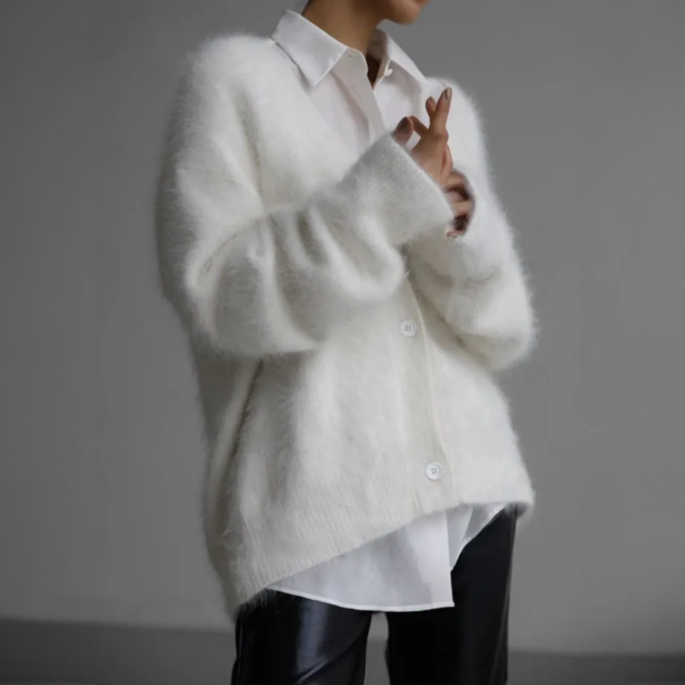 Cashmere Couture Vest Cardigan — Soft Elegant Knit 3
