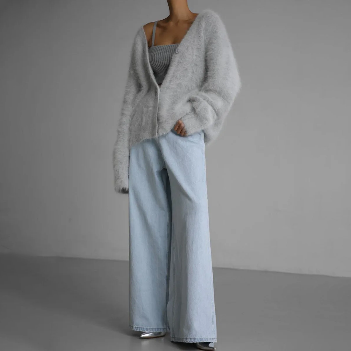 Cashmere Couture Vest Cardigan — Soft Elegant Knit 4