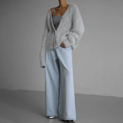 Cashmere Couture Vest Cardigan — Soft Elegant Knit 4