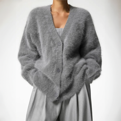 Cashmere Couture Vest Cardigan — Soft Elegant Knit 5