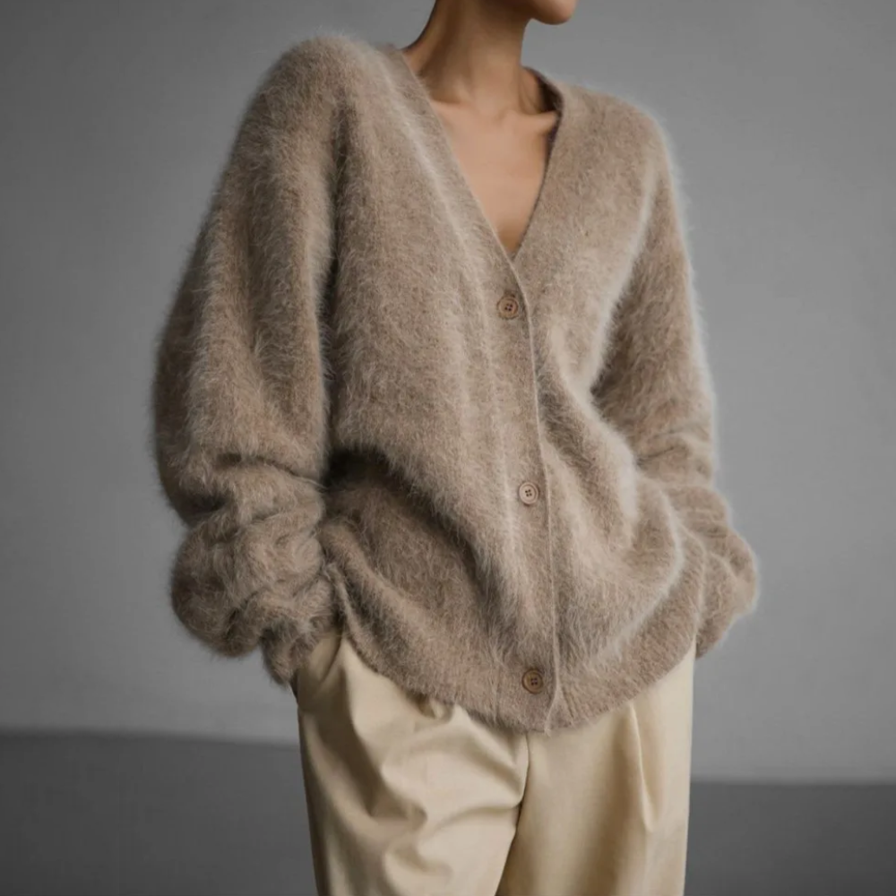 Cashmere Couture Vest Cardigan — Soft Elegant Knit 1