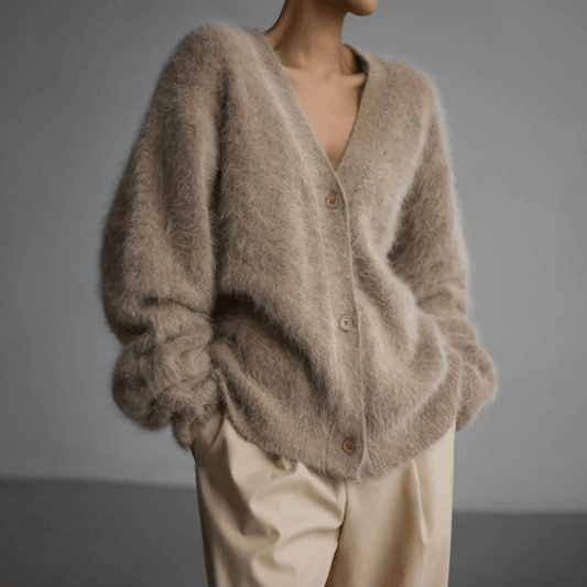 Cashmere Couture Vest Cardigan — Soft Elegant Knit 1