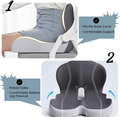 Memory Foam Seat Cushion — Ergonomic Posture Support 4