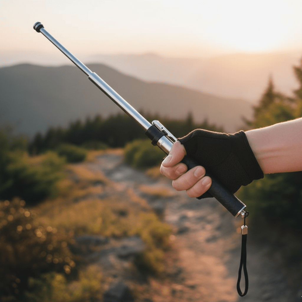 Foldable Trekking Walking Stick — Anti-Slip & Self-Defense 1