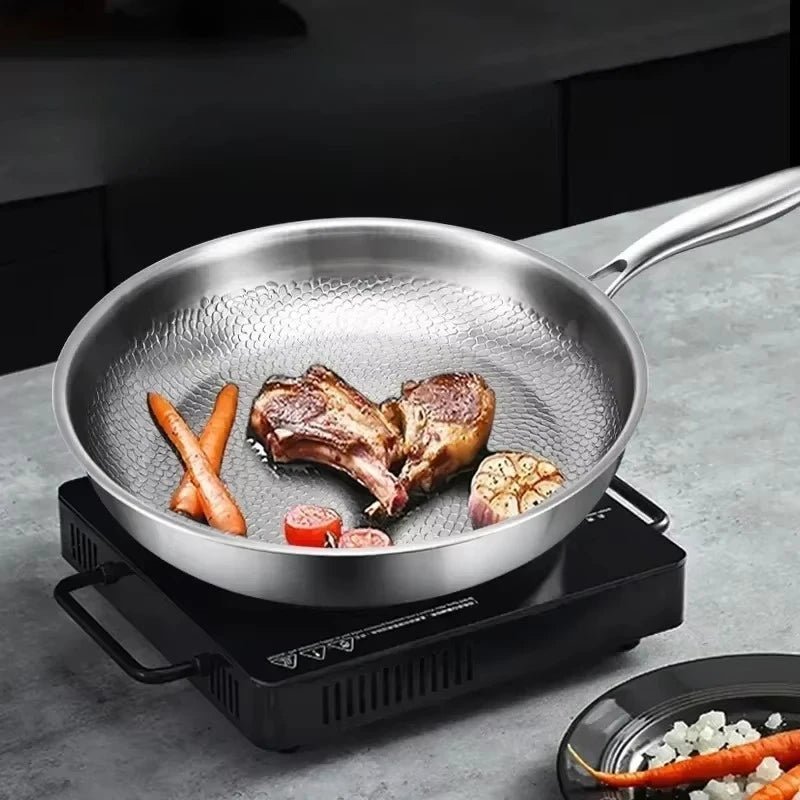 Hammered Titanium Non-Stick Frying Pan — Induction Ready 2