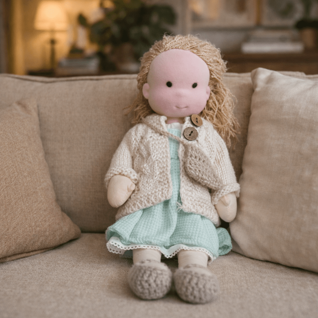 Handmade Waldorf Doll — Cotton & Plush Creative Play Toy 11