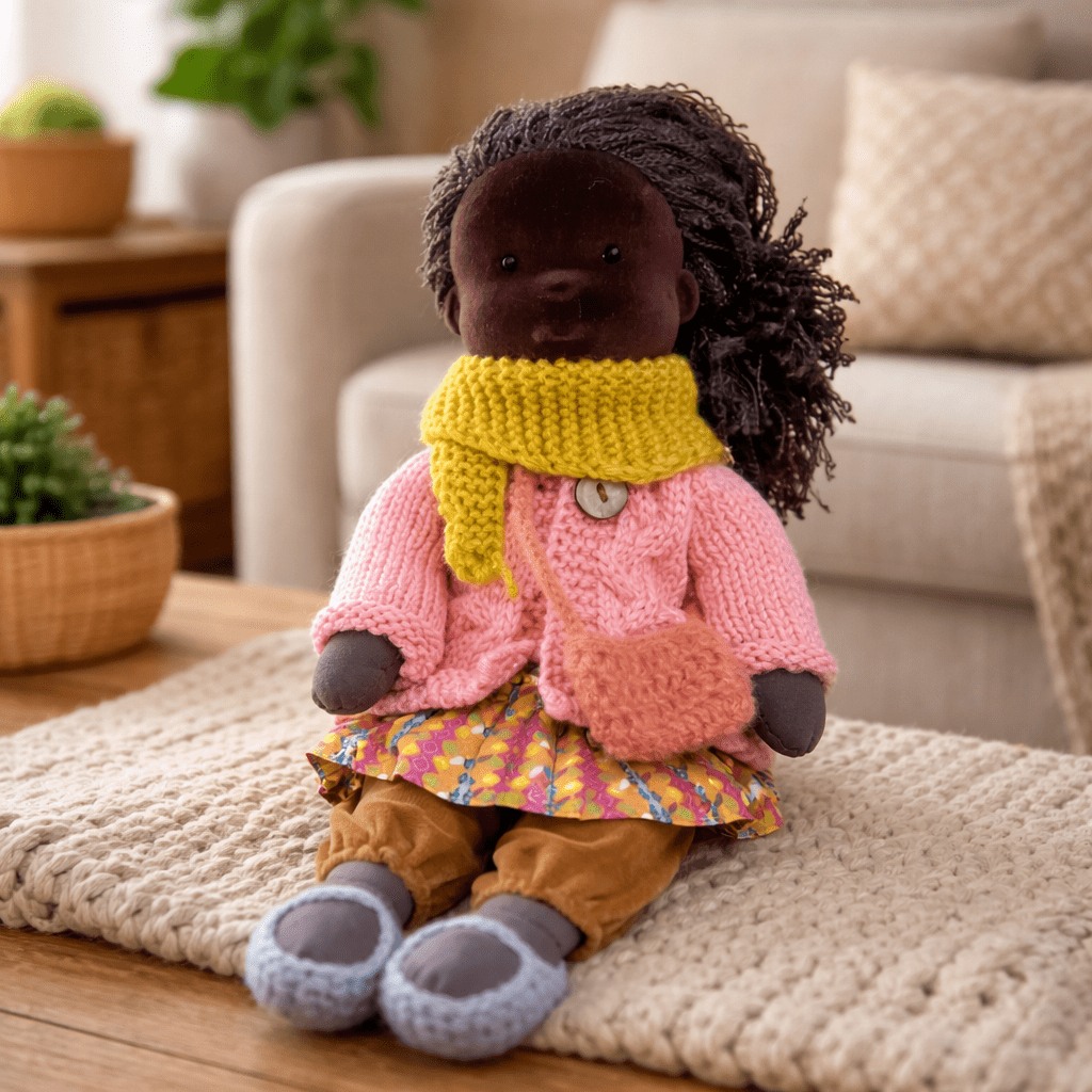 Handmade Waldorf Doll — Cotton & Plush Creative Play Toy 14
