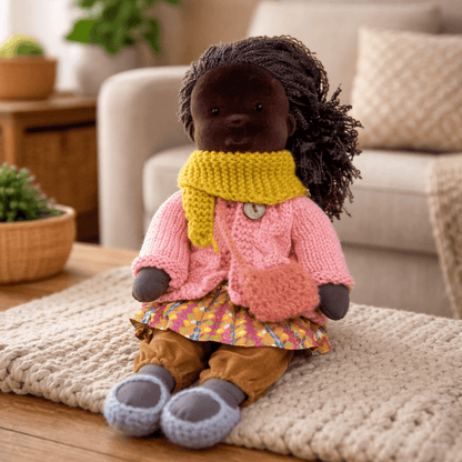 Handmade Waldorf Doll — Cotton & Plush Creative Play Toy 14