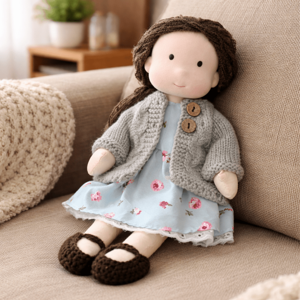 Handmade Waldorf Doll — Cotton & Plush Creative Play Toy 18