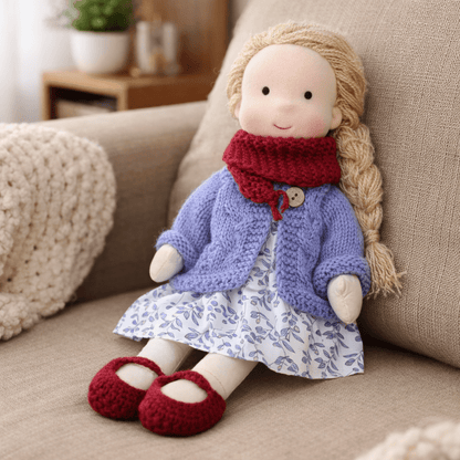 Handmade Waldorf Doll — Cotton & Plush Creative Play Toy 19