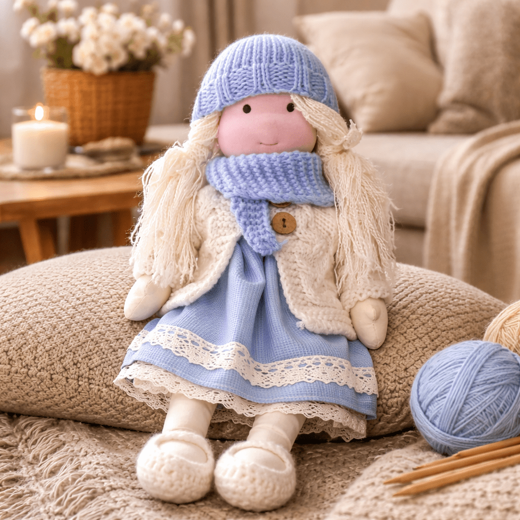 Handmade Waldorf Doll — Cotton & Plush Creative Play Toy 20