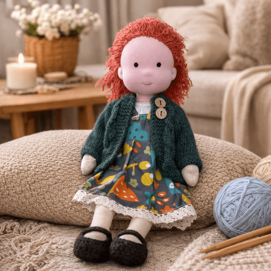 Handmade Waldorf Doll — Cotton & Plush Creative Play Toy 21