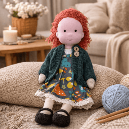Handmade Waldorf Doll — Cotton & Plush Creative Play Toy 21