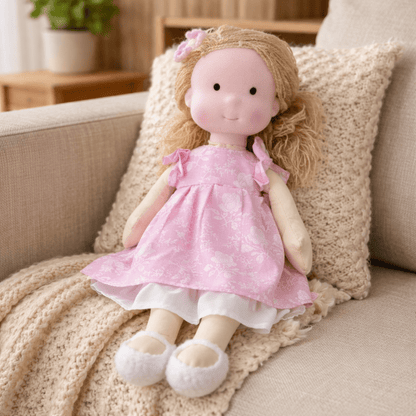 Handmade Waldorf Doll — Cotton & Plush Creative Play Toy 24