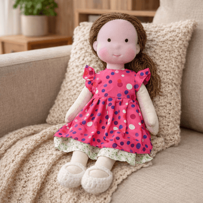 Handmade Waldorf Doll — Cotton & Plush Creative Play Toy 25