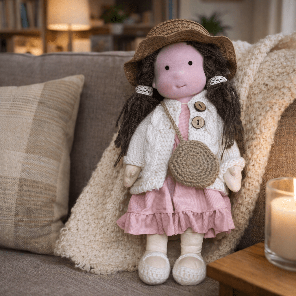 Handmade Waldorf Doll — Cotton & Plush Creative Play Toy 27