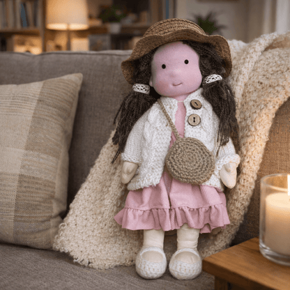 Handmade Waldorf Doll — Cotton & Plush Creative Play Toy 27