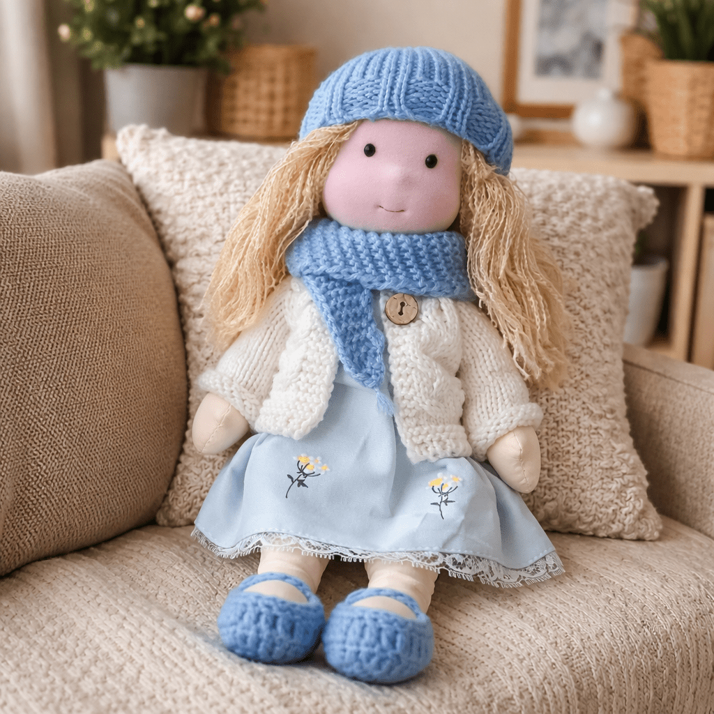 Handmade Waldorf Doll — Cotton & Plush Creative Play Toy 28