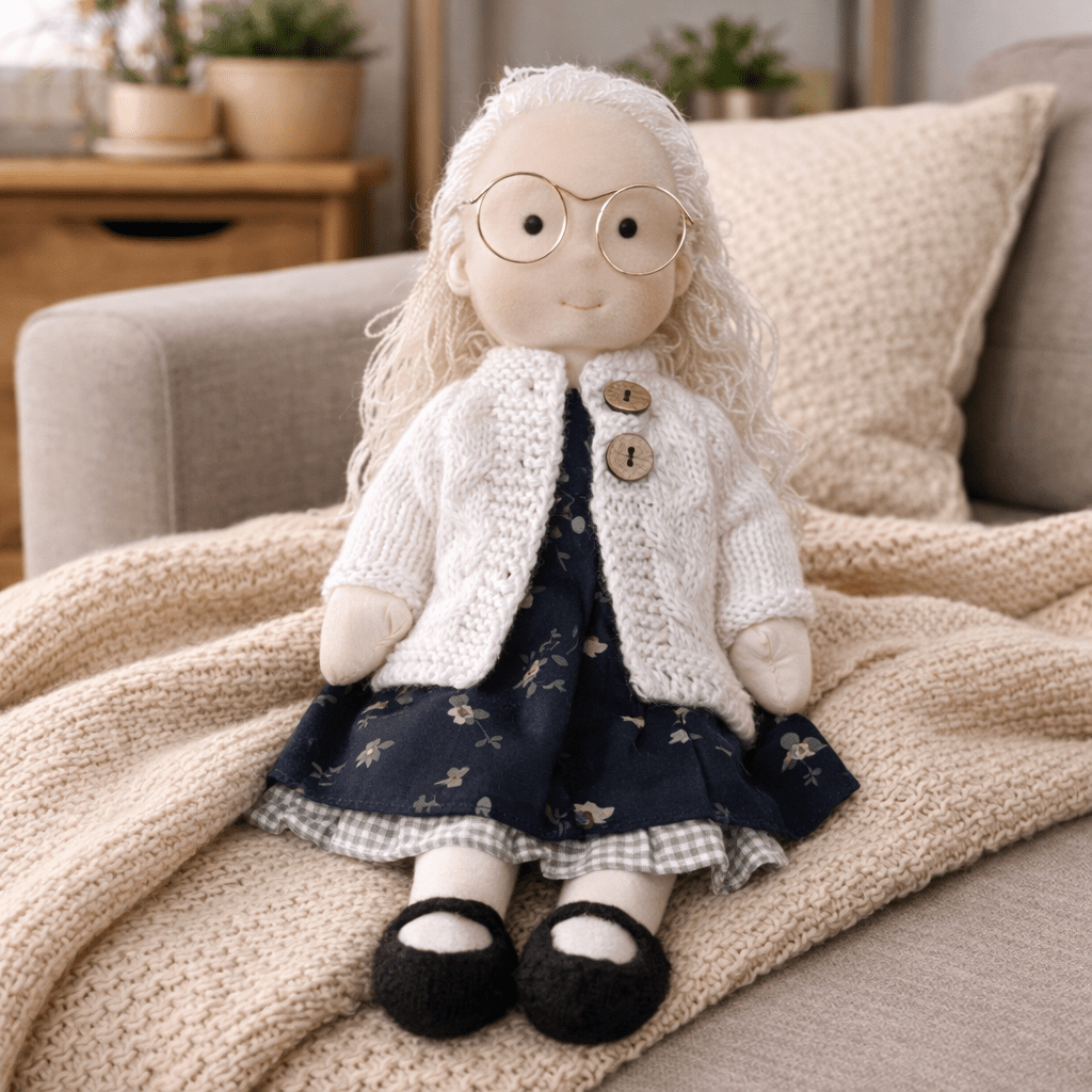 Handmade Waldorf Doll — Cotton & Plush Creative Play Toy 7