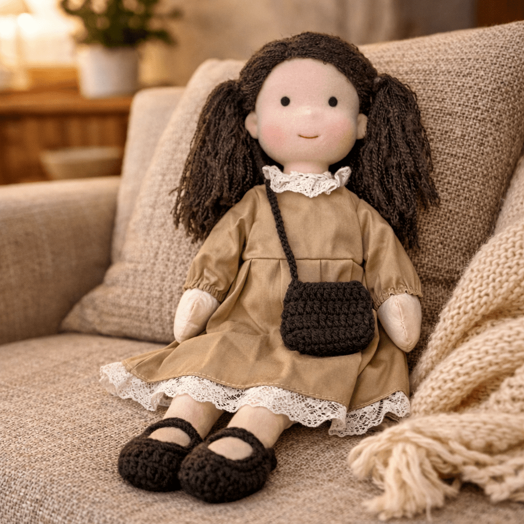 Handmade Waldorf Doll — Cotton & Plush Creative Play Toy 9