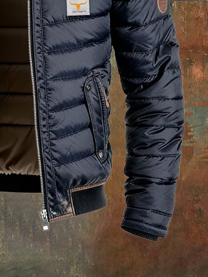Men's Quilted Duck Down Puffer Jacket — Wind Resistant 3
